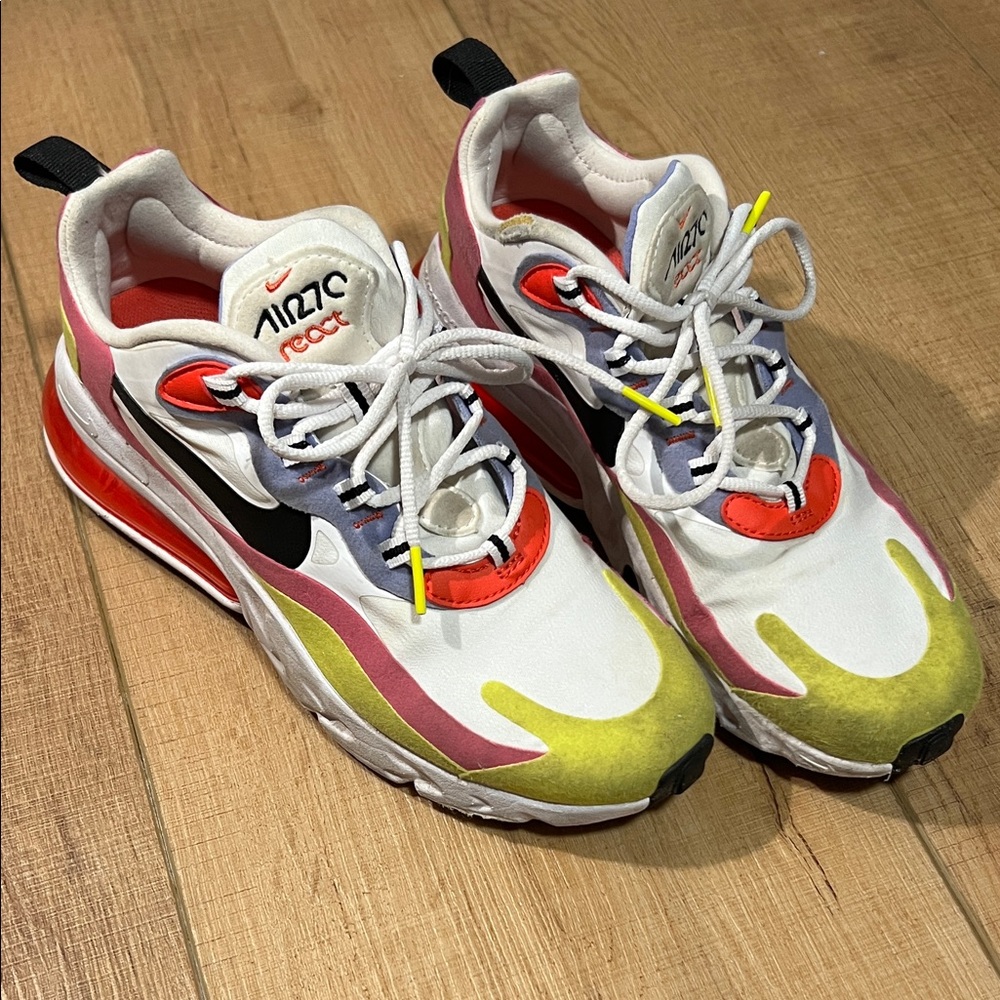 Nike Women Sneakers - White, Red, Yellow, Pink